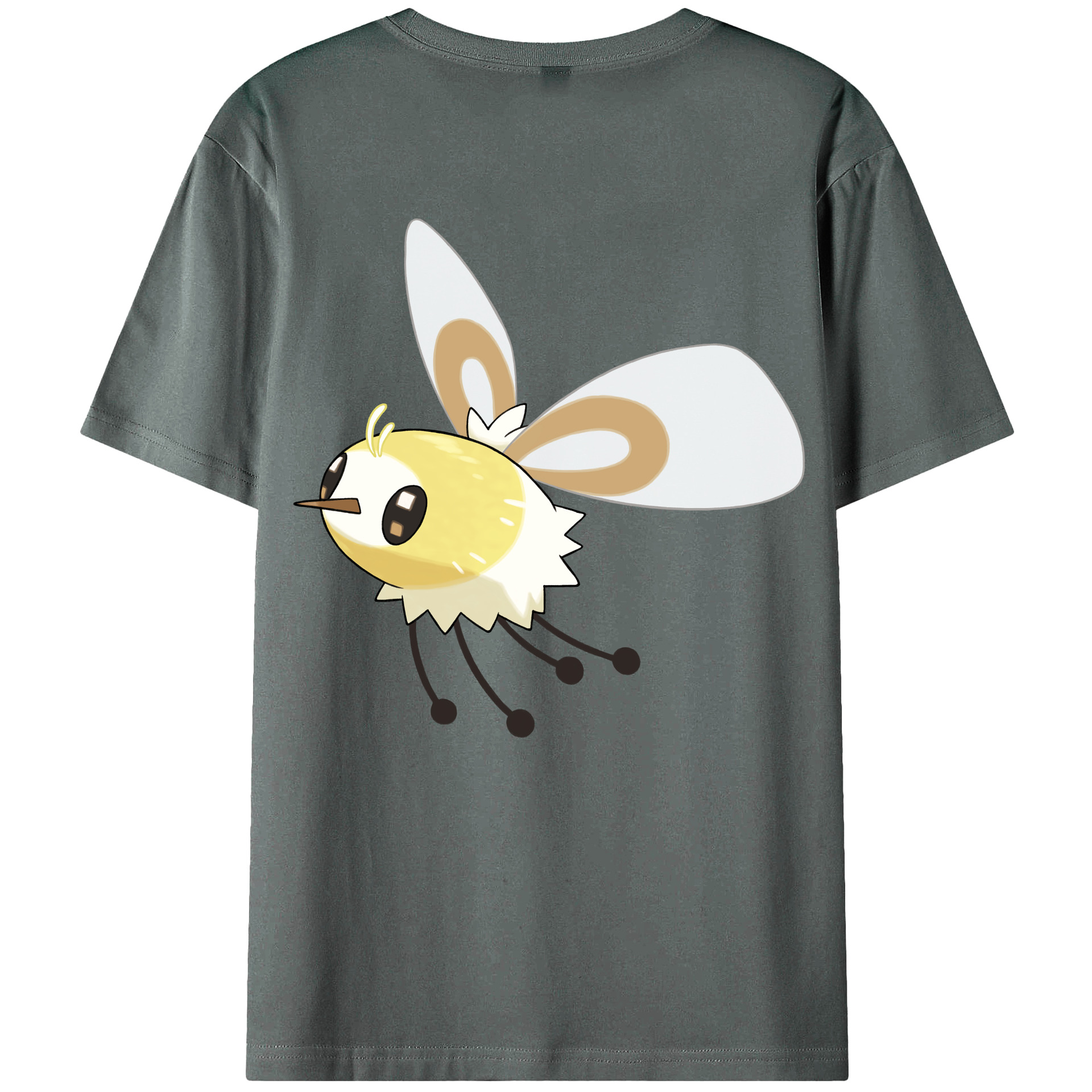（画像用） ポケットモンスター Pokémon 綿100％ メンズ半袖Tシャツ（バックプリント） 通気性